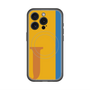 スリムプロテクションプレミアムケース with MagSafe［ オリジナル - initial color line - J orange ］