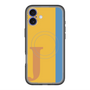 スリムプロテクションプレミアムケース with MagSafe［ オリジナル - initial color line - J orange ］