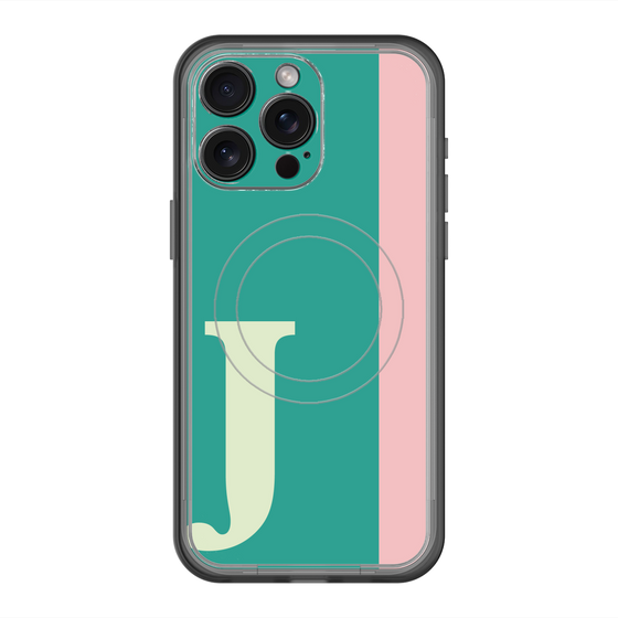 スリムプロテクションプレミアムケース with MagSafe［ オリジナル - initial color line - J green ］