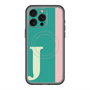 スリムプロテクションプレミアムケース with MagSafe［ オリジナル - initial color line - J green ］