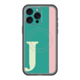 スリムプロテクションプレミアムケース with MagSafe［ オリジナル - initial color line - J green ］