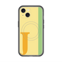 スリムプロテクションプレミアムケース with MagSafe［ オリジナル - initial color line - J yellow ］
