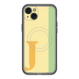 スリムプロテクションプレミアムケース with MagSafe［ オリジナル - initial color line - J yellow ］