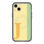 スリムプロテクションプレミアムケース with MagSafe［ オリジナル - initial color line - J yellow ］