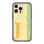 スリムプロテクションプレミアムケース with MagSafe［ オリジナル - initial color line - J yellow ］