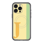 スリムプロテクションプレミアムケース with MagSafe［ オリジナル - initial color line - J yellow ］