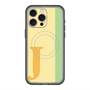 スリムプロテクションプレミアムケース with MagSafe［ オリジナル - initial color line - J yellow ］
