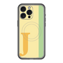 スリムプロテクションプレミアムケース with MagSafe［ オリジナル - initial color line - J yellow ］