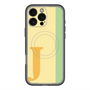 スリムプロテクションプレミアムケース with MagSafe［ オリジナル - initial color line - J yellow ］