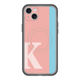 スリムプロテクションプレミアムケース with MagSafe［ オリジナル - initial color line - K pink ］
