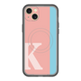 スリムプロテクションプレミアムケース with MagSafe［ オリジナル - initial color line - K pink ］