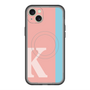 スリムプロテクションプレミアムケース with MagSafe［ オリジナル - initial color line - K pink ］