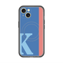 スリムプロテクションプレミアムケース with MagSafe［ オリジナル - initial color line - K blue ］
