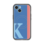 スリムプロテクションプレミアムケース with MagSafe［ オリジナル - initial color line - K blue ］