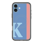 スリムプロテクションプレミアムケース with MagSafe［ オリジナル - initial color line - K blue ］