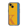 スリムプロテクションプレミアムケース with MagSafe［ オリジナル - initial color line - K orange ］