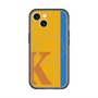 スリムプロテクションプレミアムケース with MagSafe［ オリジナル - initial color line - K orange ］
