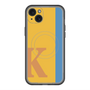スリムプロテクションプレミアムケース with MagSafe［ オリジナル - initial color line - K orange ］