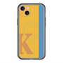 スリムプロテクションプレミアムケース with MagSafe［ オリジナル - initial color line - K orange ］
