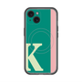 スリムプロテクションプレミアムケース with MagSafe［ オリジナル - initial color line - K green ］