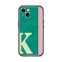スリムプロテクションプレミアムケース with MagSafe［ オリジナル - initial color line - K green ］