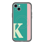 スリムプロテクションプレミアムケース with MagSafe［ オリジナル - initial color line - K green ］