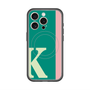 スリムプロテクションプレミアムケース with MagSafe［ オリジナル - initial color line - K green ］