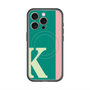 スリムプロテクションプレミアムケース with MagSafe［ オリジナル - initial color line - K green ］