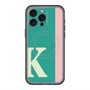スリムプロテクションプレミアムケース with MagSafe［ オリジナル - initial color line - K green ］