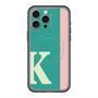 スリムプロテクションプレミアムケース with MagSafe［ オリジナル - initial color line - K green ］