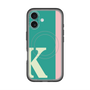 スリムプロテクションプレミアムケース with MagSafe［ オリジナル - initial color line - K green ］
