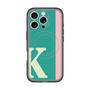 スリムプロテクションプレミアムケース with MagSafe［ オリジナル - initial color line - K green ］
