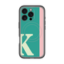 スリムプロテクションプレミアムケース with MagSafe［ オリジナル - initial color line - K green ］