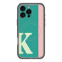 スリムプロテクションプレミアムケース with MagSafe［ オリジナル - initial color line - K green ］