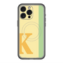 スリムプロテクションプレミアムケース with MagSafe［ オリジナル - initial color line - K yellow ］