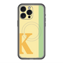 スリムプロテクションプレミアムケース with MagSafe［ オリジナル - initial color line - K yellow ］