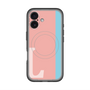 スリムプロテクションプレミアムケース with MagSafe［ オリジナル - initial color line - L pink ］
