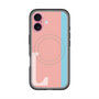 スリムプロテクションプレミアムケース with MagSafe［ オリジナル - initial color line - L pink ］