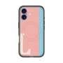 スリムプロテクションプレミアムケース with MagSafe［ オリジナル - initial color line - L pink ］