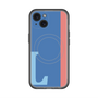 スリムプロテクションプレミアムケース with MagSafe［ オリジナル - initial color line - L blue ］