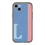 スリムプロテクションプレミアムケース with MagSafe［ オリジナル - initial color line - L blue ］