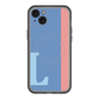 スリムプロテクションプレミアムケース with MagSafe［ オリジナル - initial color line - L blue ］