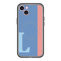 スリムプロテクションプレミアムケース with MagSafe［ オリジナル - initial color line - L blue ］