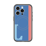 スリムプロテクションプレミアムケース with MagSafe［ オリジナル - initial color line - L blue ］