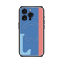 スリムプロテクションプレミアムケース with MagSafe［ オリジナル - initial color line - L blue ］