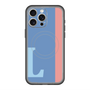 スリムプロテクションプレミアムケース with MagSafe［ オリジナル - initial color line - L blue ］