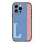 スリムプロテクションプレミアムケース with MagSafe［ オリジナル - initial color line - L blue ］