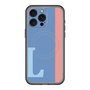 スリムプロテクションプレミアムケース with MagSafe［ オリジナル - initial color line - L blue ］