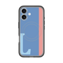 スリムプロテクションプレミアムケース with MagSafe［ オリジナル - initial color line - L blue ］
