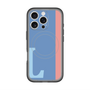スリムプロテクションプレミアムケース with MagSafe［ オリジナル - initial color line - L blue ］